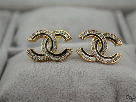 red gold fake chanel earrings|knockoff Chanel earrings.